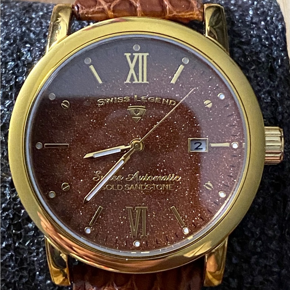 NOS Swiss Legend President Swiss Made Automatic with extra strap and winder.